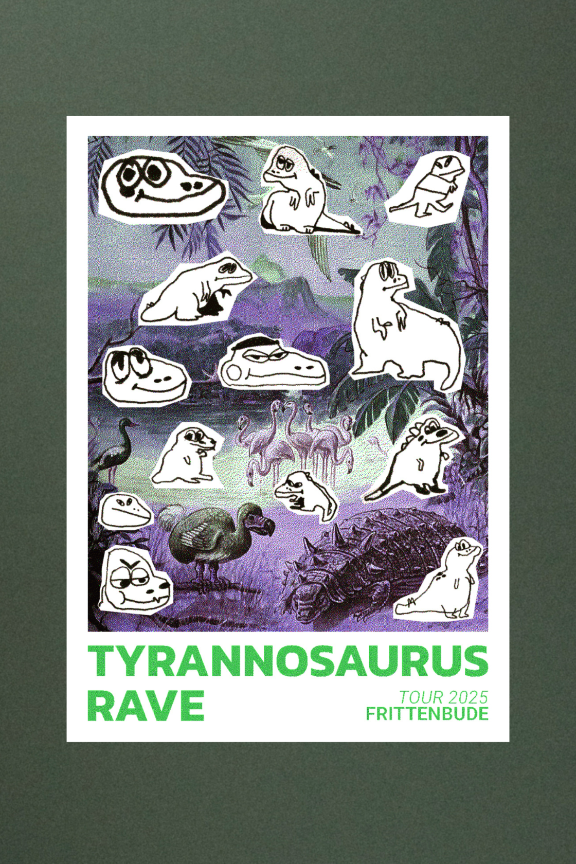 Produktbild für Tyrannosaurus Rave Tour Poster